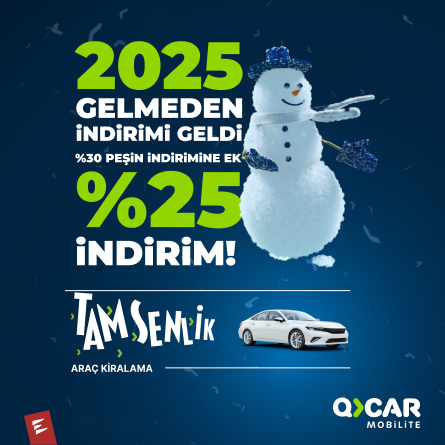 Yeni yıla özel %30 + %25 indirim!