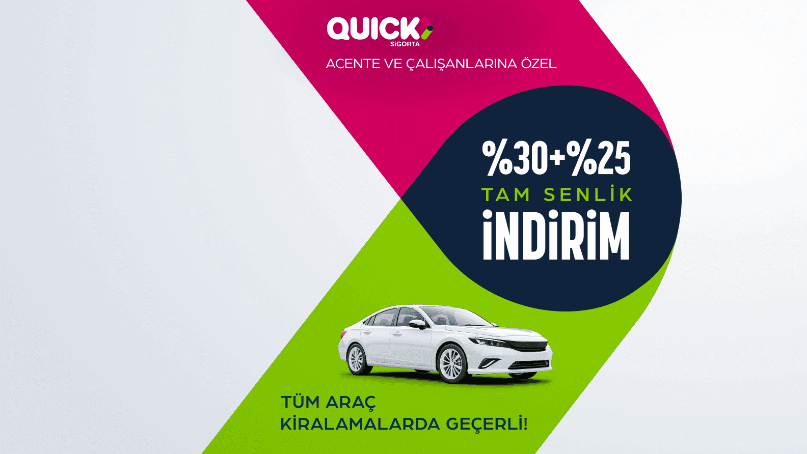 Quick Sigorta Acente ve Çalışanlarına Özel İndirim