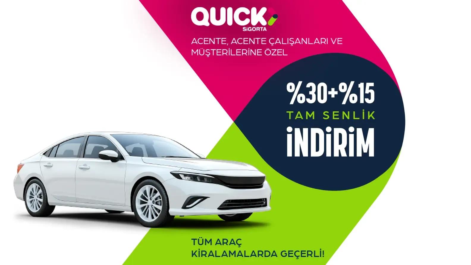 Quick Sigorta Acente ve Çalışanlarına Özel İndirim